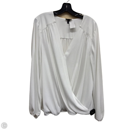 Top Long Sleeve By Torrid In White, Size: 2x