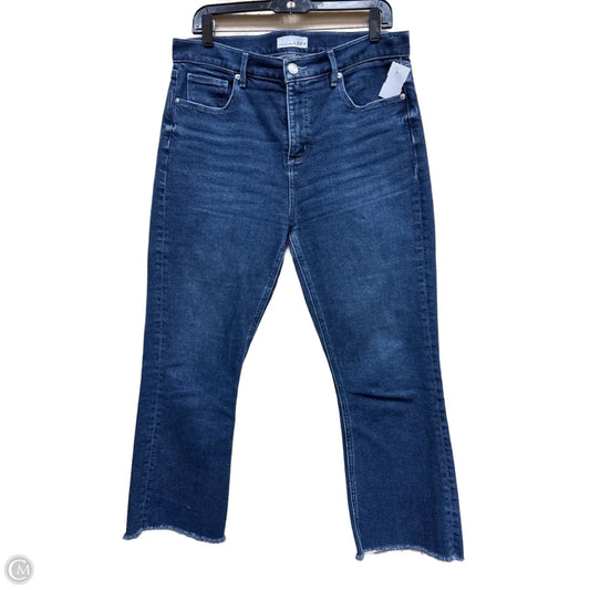Jeans Flared By Loft In Blue Denim, Size: 10