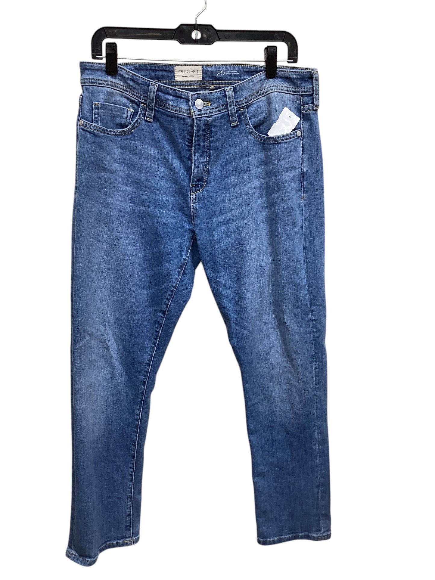 Jeans Straight By Pilcro In Blue Denim, Size: 8