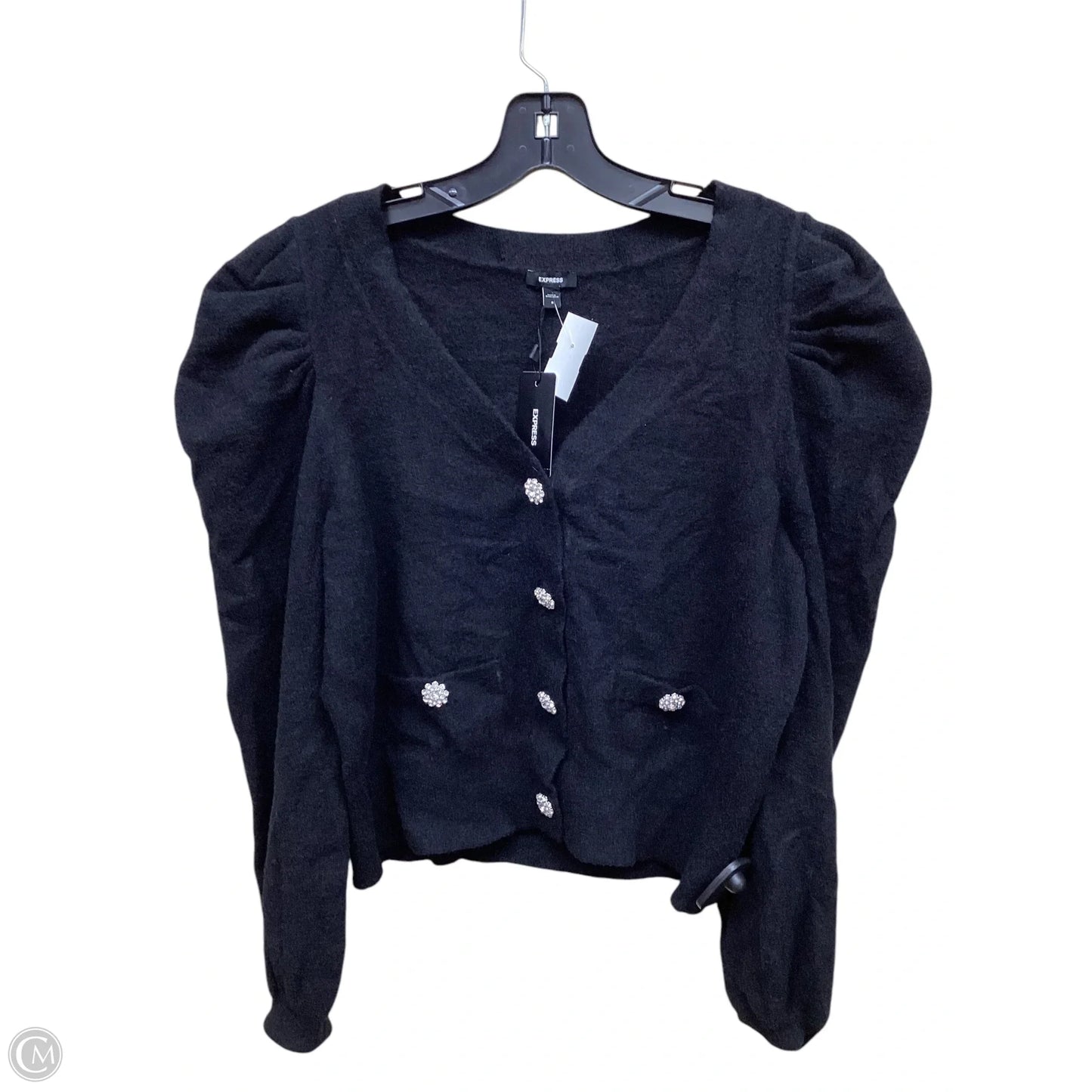 Cardigan By Express In Black, Size: S