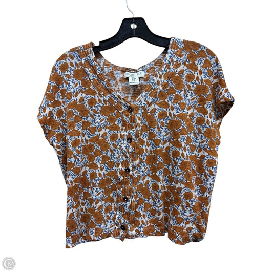 Top Short Sleeve By Rachel Zoe In Floral Print, Size: M