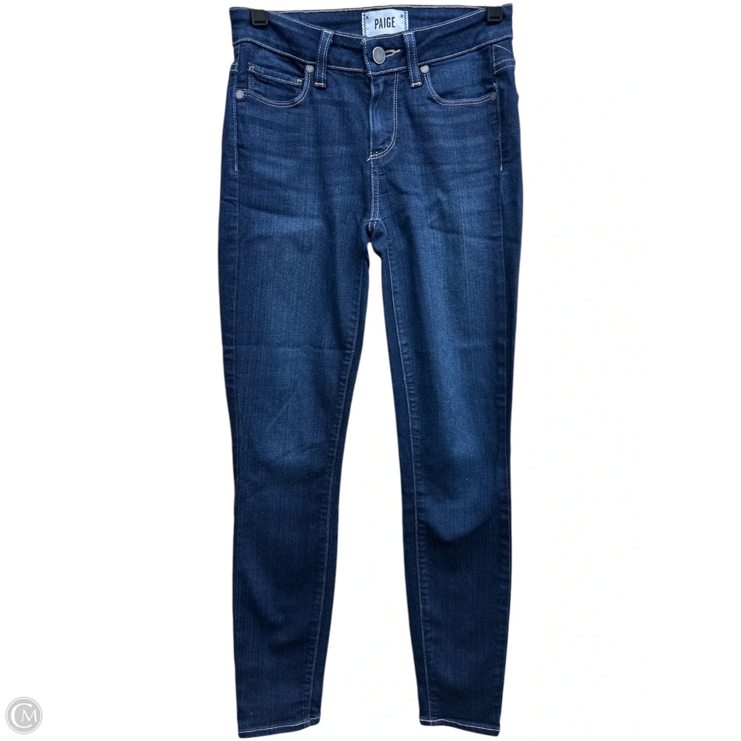 Jeans Skinny By Paige In Blue Denim, Size: 0
