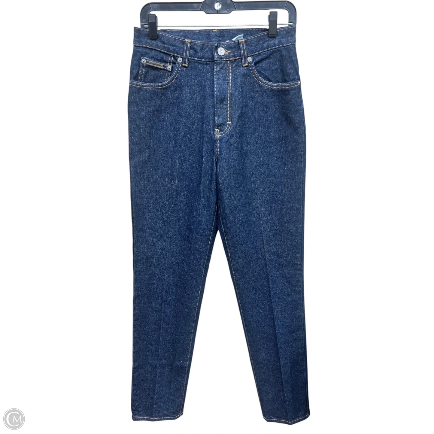 Jeans Straight By Calvin Klein In Blue Denim, Size: 8