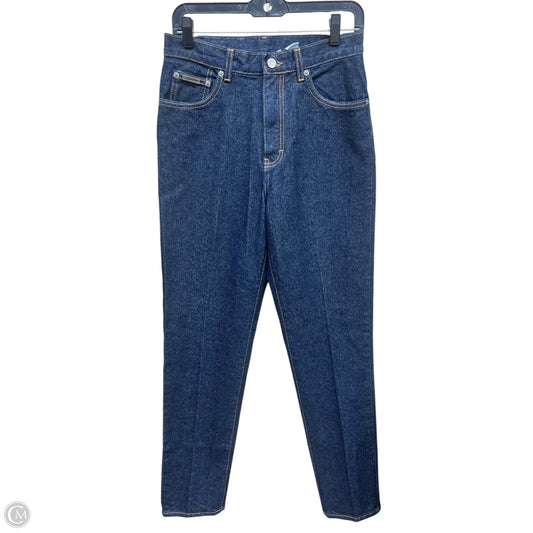 Jeans Straight By Calvin Klein In Blue Denim, Size: 8