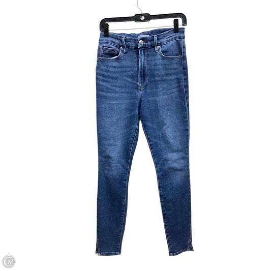 Jeans Skinny By Good American In Blue Denim, Size: 8