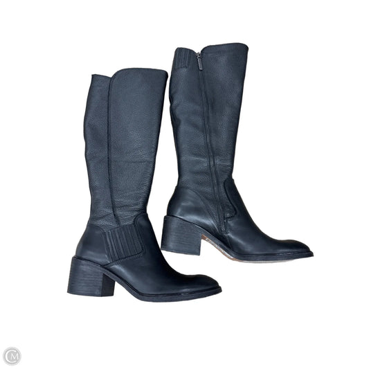 Boots Knee Heels By Donald Pliner In Black, Size: 7.5