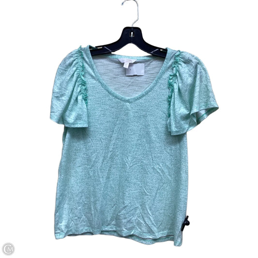 Top Short Sleeve By Lc Lauren Conrad In Green, Size: S