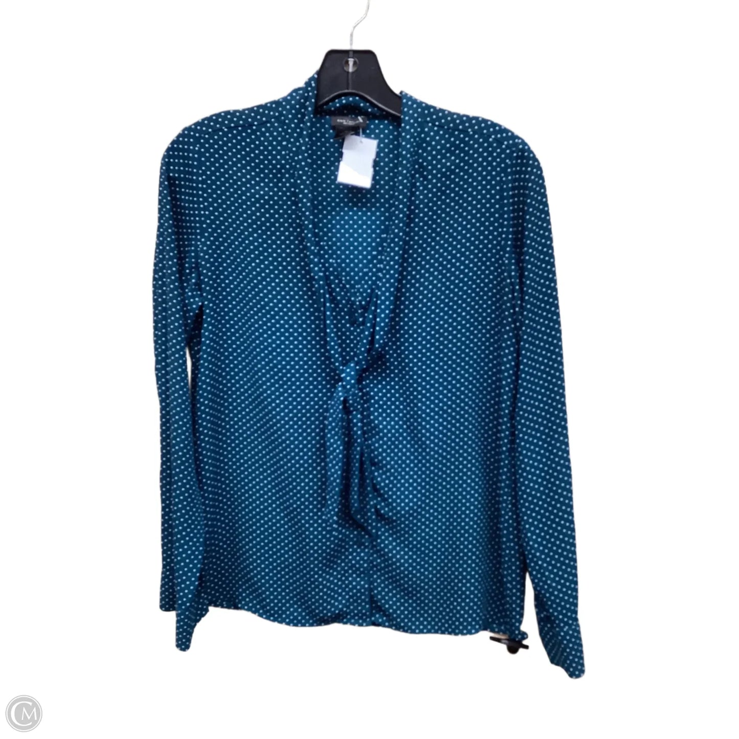 Top Long Sleeve By Ann Taylor In Polkadot Pattern, Size: Xs