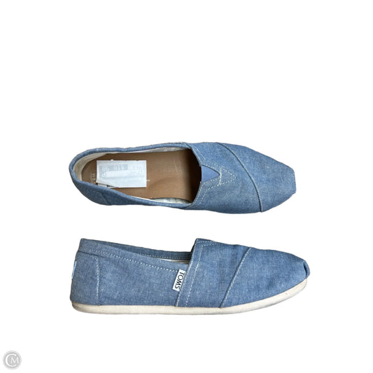 Shoes Flats By Toms In Blue Denim, Size: 8.5