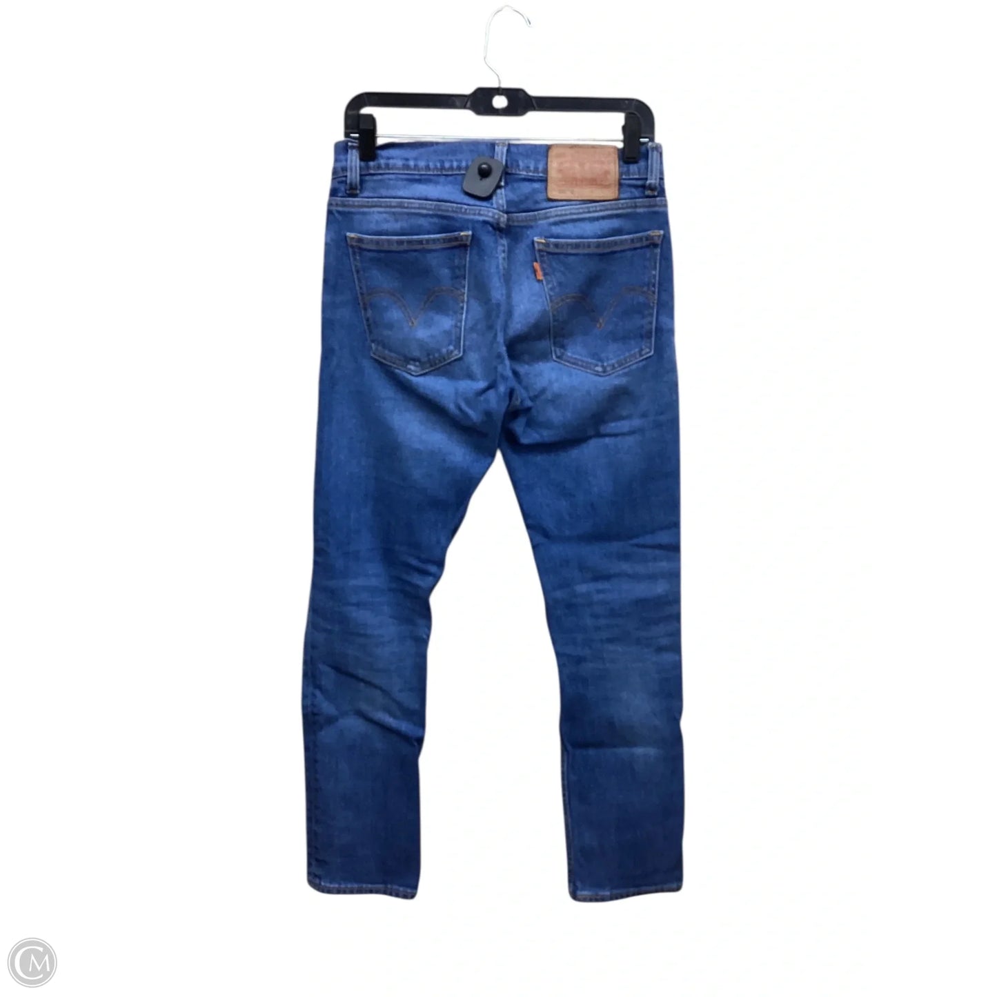 Jeans Straight By Levis In Blue Denim, Size: 4