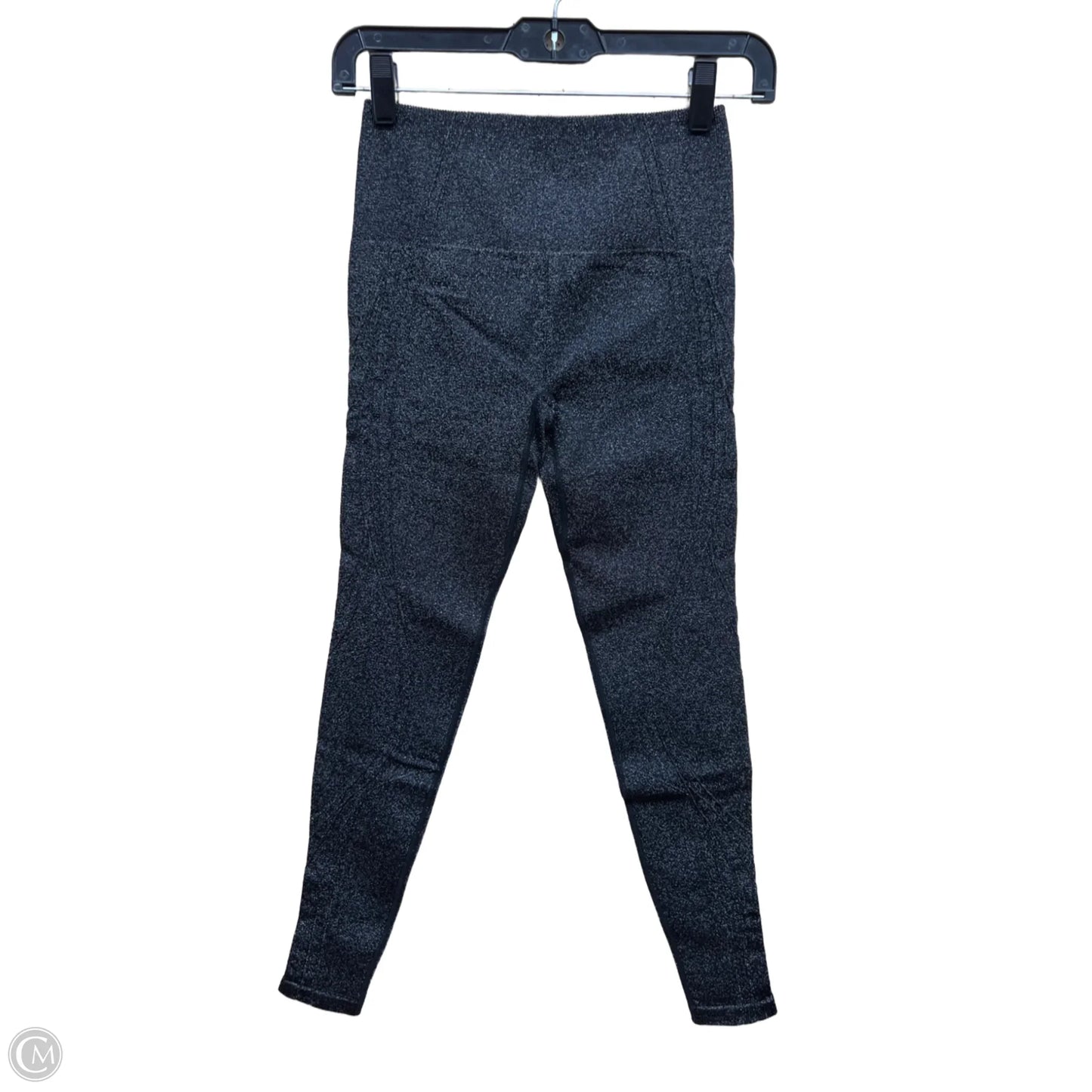 Athletic Leggings By Fabletics In Black & Silver, Size: S