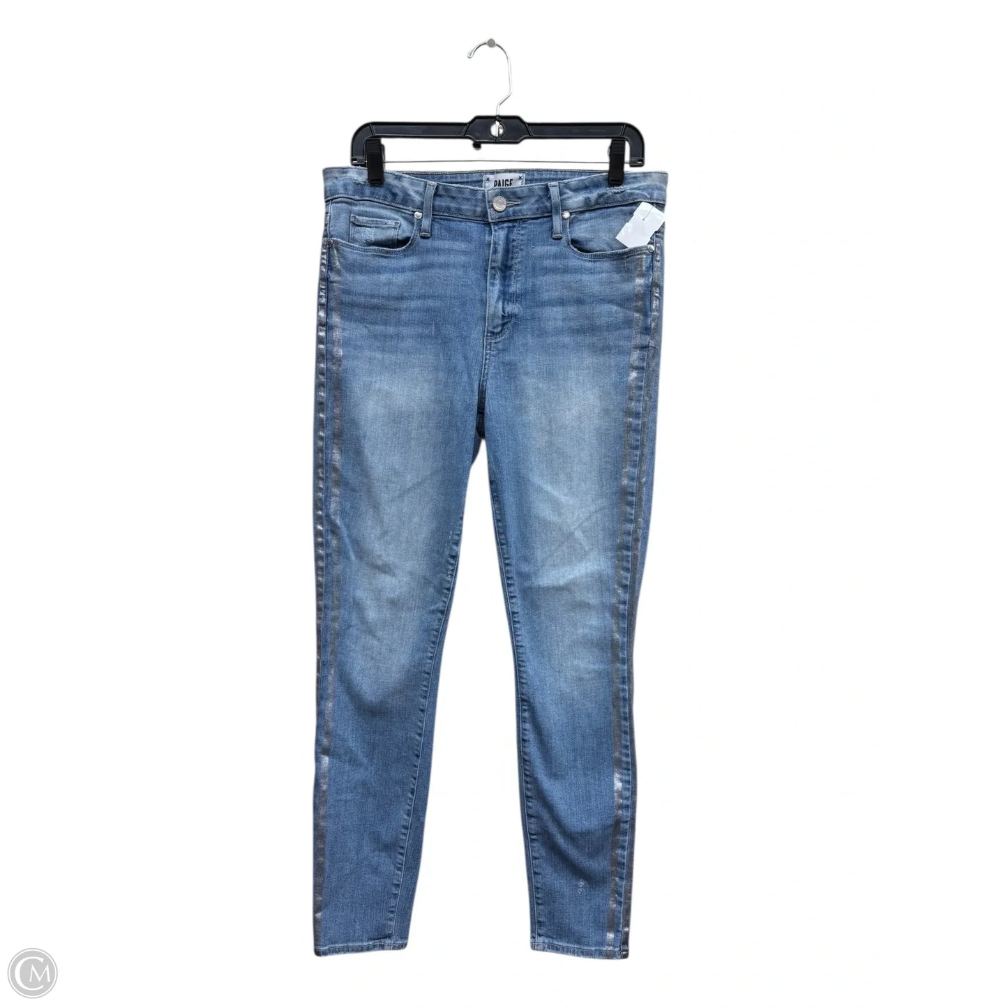 Jeans Skinny By Paige In Blue Denim, Size: 12