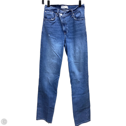 Jeans Straight By Abercrombie And Fitch In Blue Denim, Size: 4l