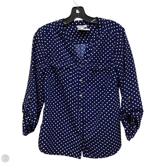 Top Long Sleeve By Notations In Polkadot Pattern, Size: S