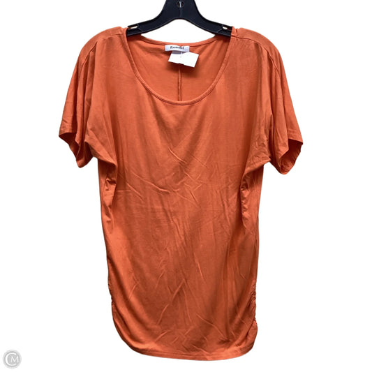 Top Short Sleeve By Clothes Mentor In Orange
