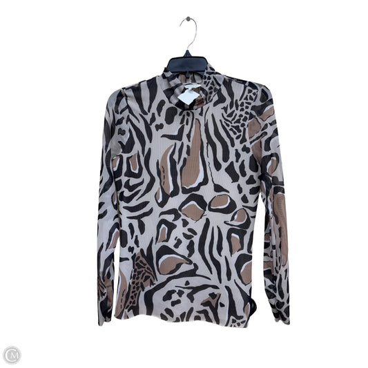 Top Long Sleeve By Ted Baker In Animal Print, Size: 4