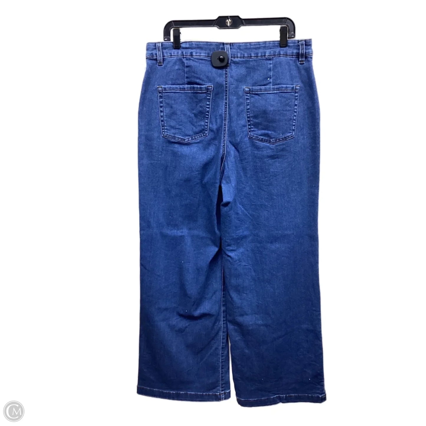 Jeans Wide Leg By Style And Company In Blue Denim, Size: 16