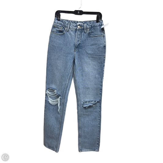 Jeans Straight By Good American In Blue Denim, Size: 6
