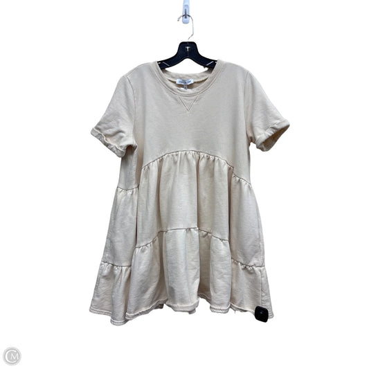 Dress Casual Short By Clothes Mentor In Beige, Size: L