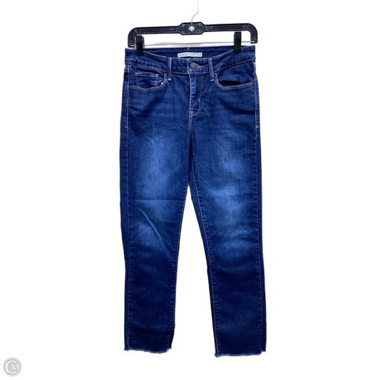 Jeans Skinny By Levis In Blue Denim, Size: 4