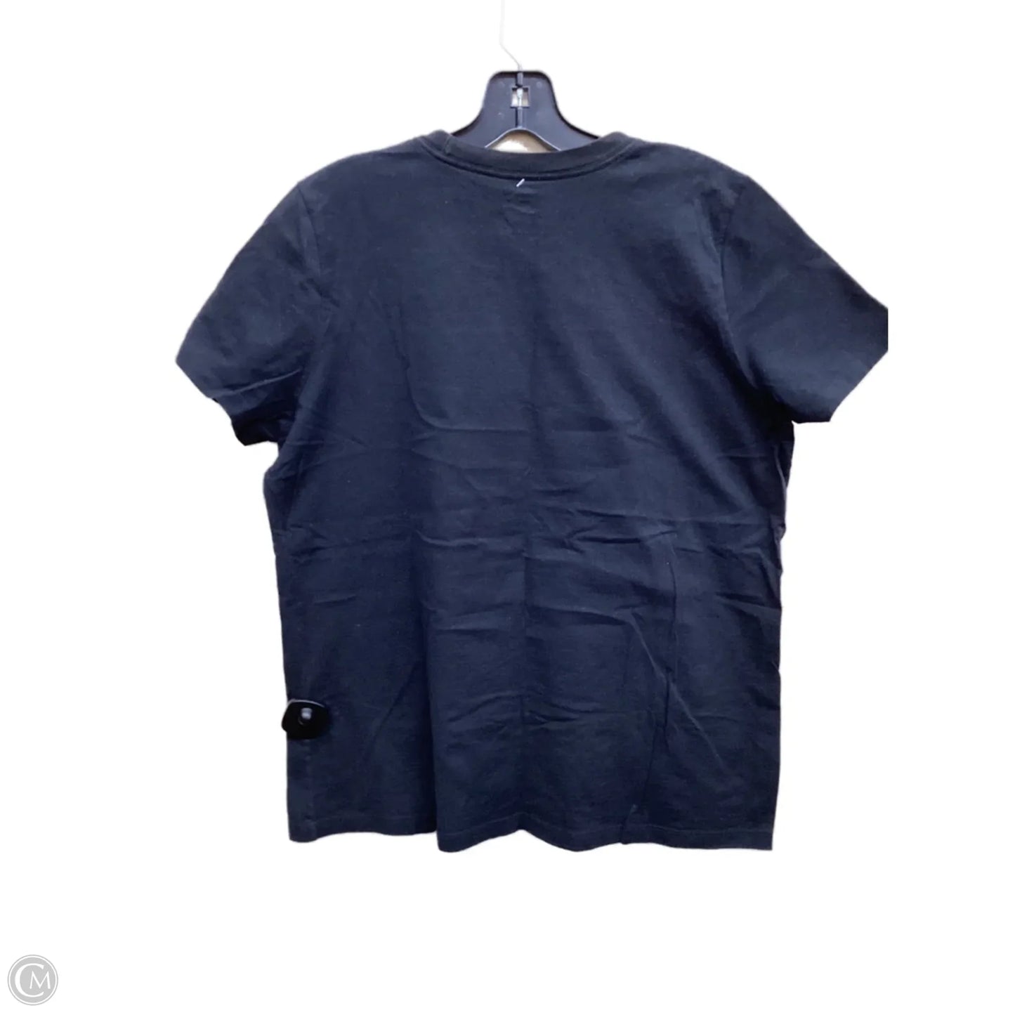 Athletic Top Short Sleeve By Nike Apparel In Black, Size: L