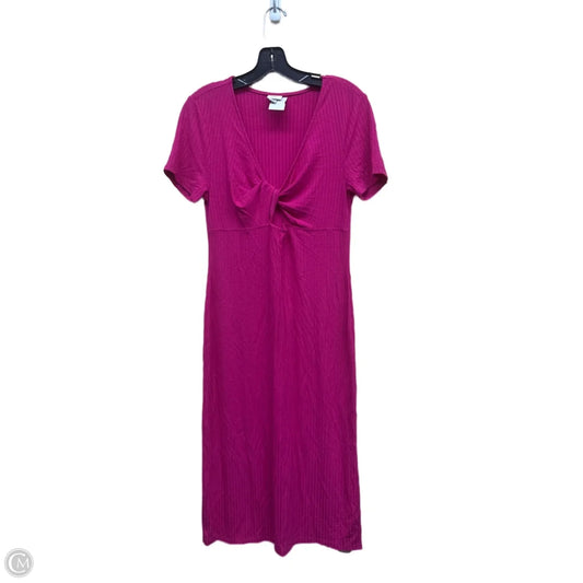 Dress Casual Midi By A New Day In Pink, Size: M