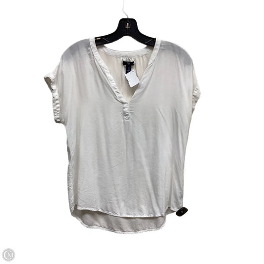 Top Short Sleeve By Gap In White, Size: S