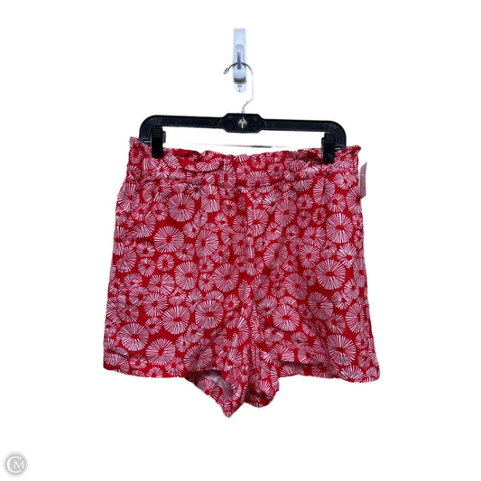 Shorts By Loft In Red & White, Size: M