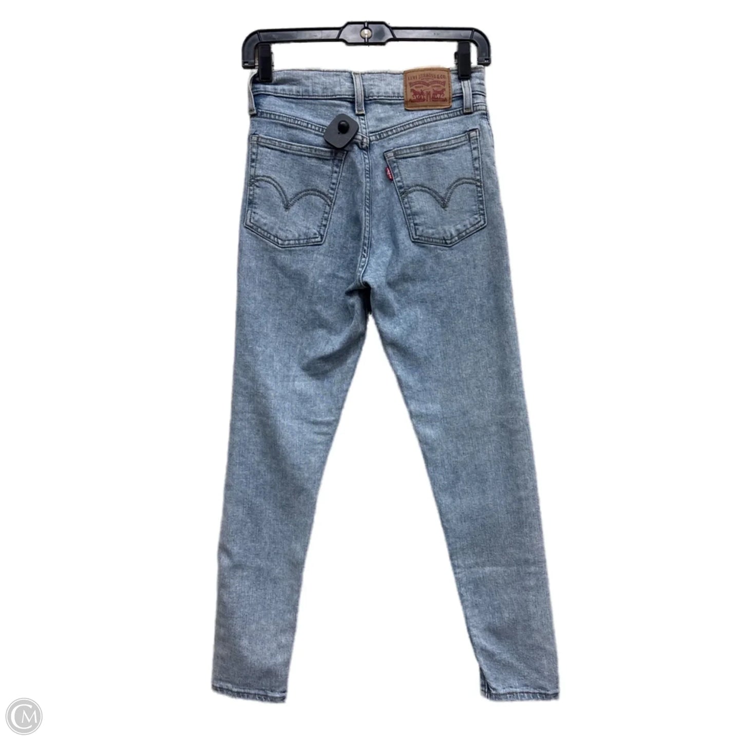 Jeans Skinny By Levis In Blue Denim, Size: 0