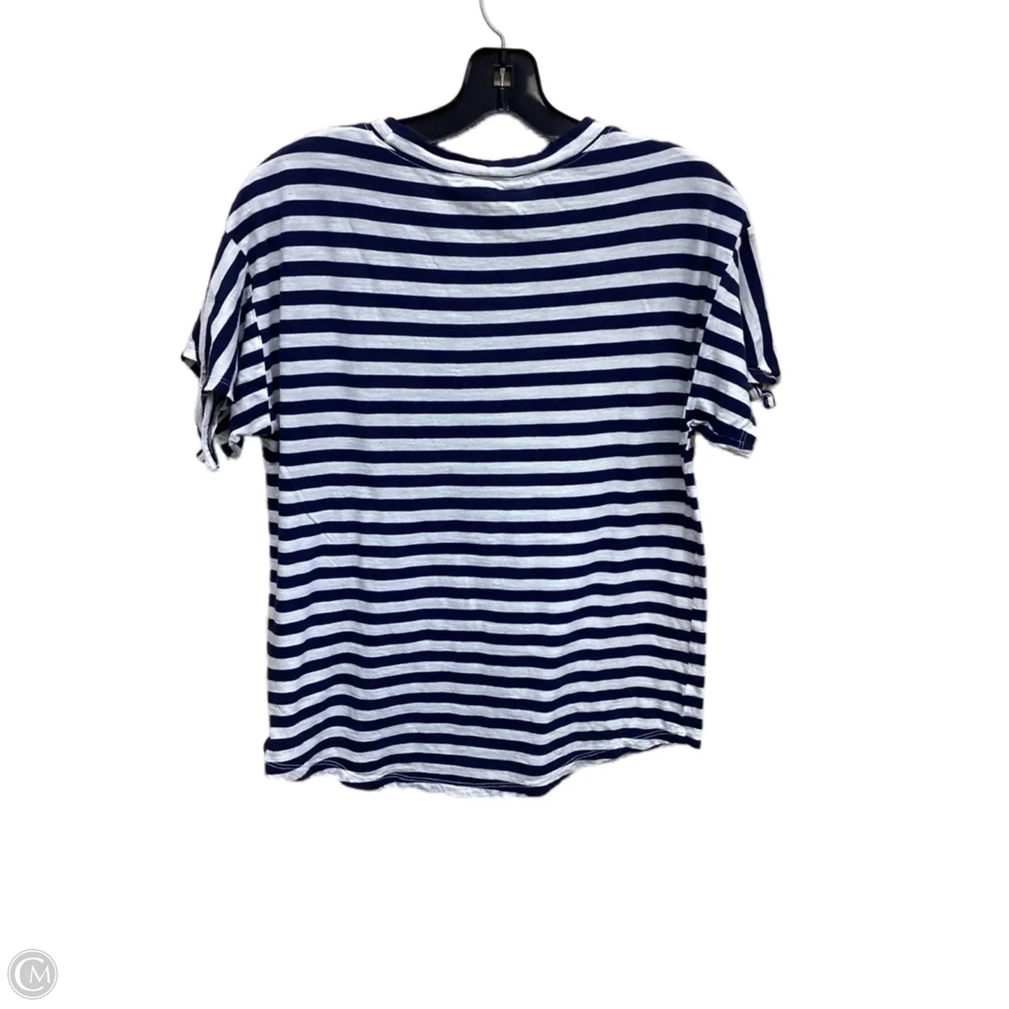 Top Short Sleeve By Caslon In Striped Pattern, Size: S