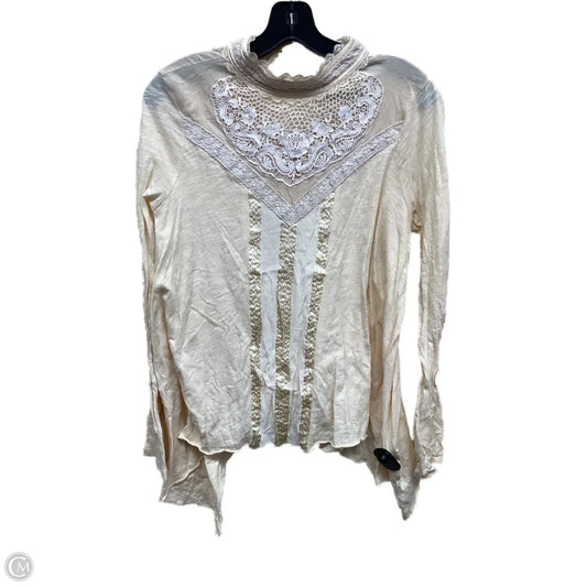 Top Long Sleeve By Free People In Beige, Size: S