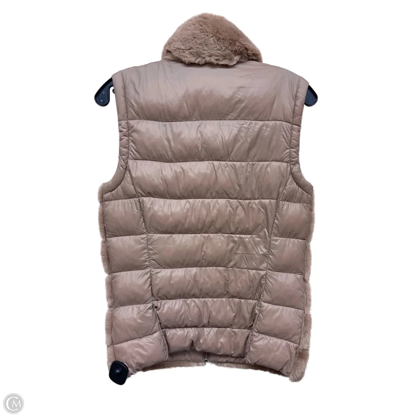Vest Faux Fur & Sherpa By Calvin Klein In Brown, Size: S