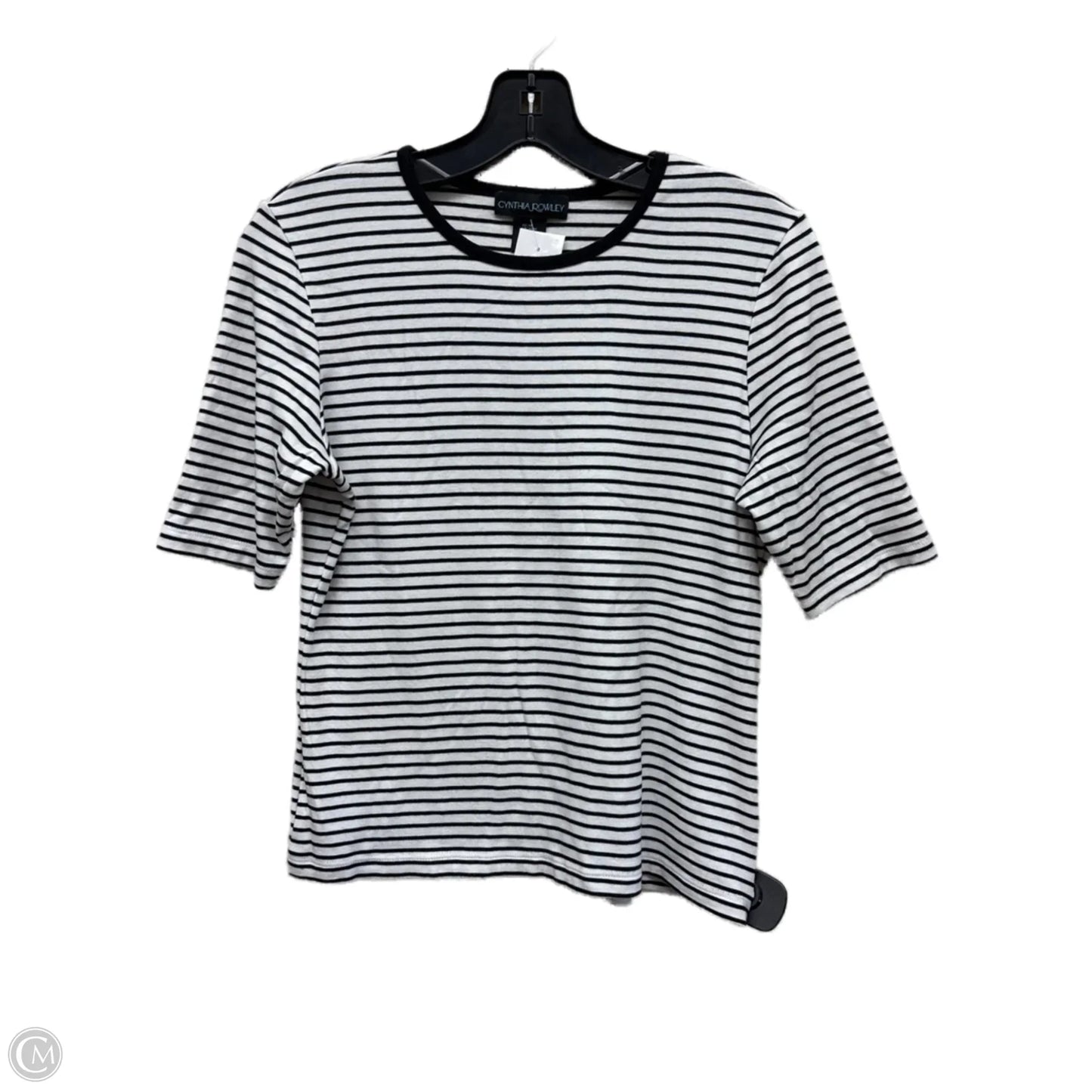 Top Short Sleeve By Cynthia Rowley In Striped Pattern, Size: M
