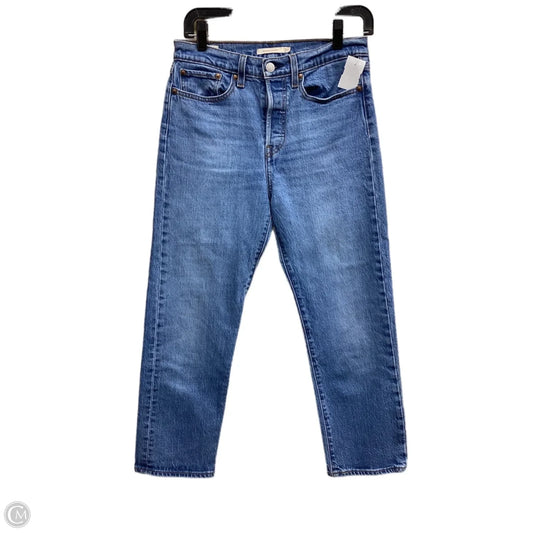 Jeans Straight By Levis In Blue Denim, Size: 4
