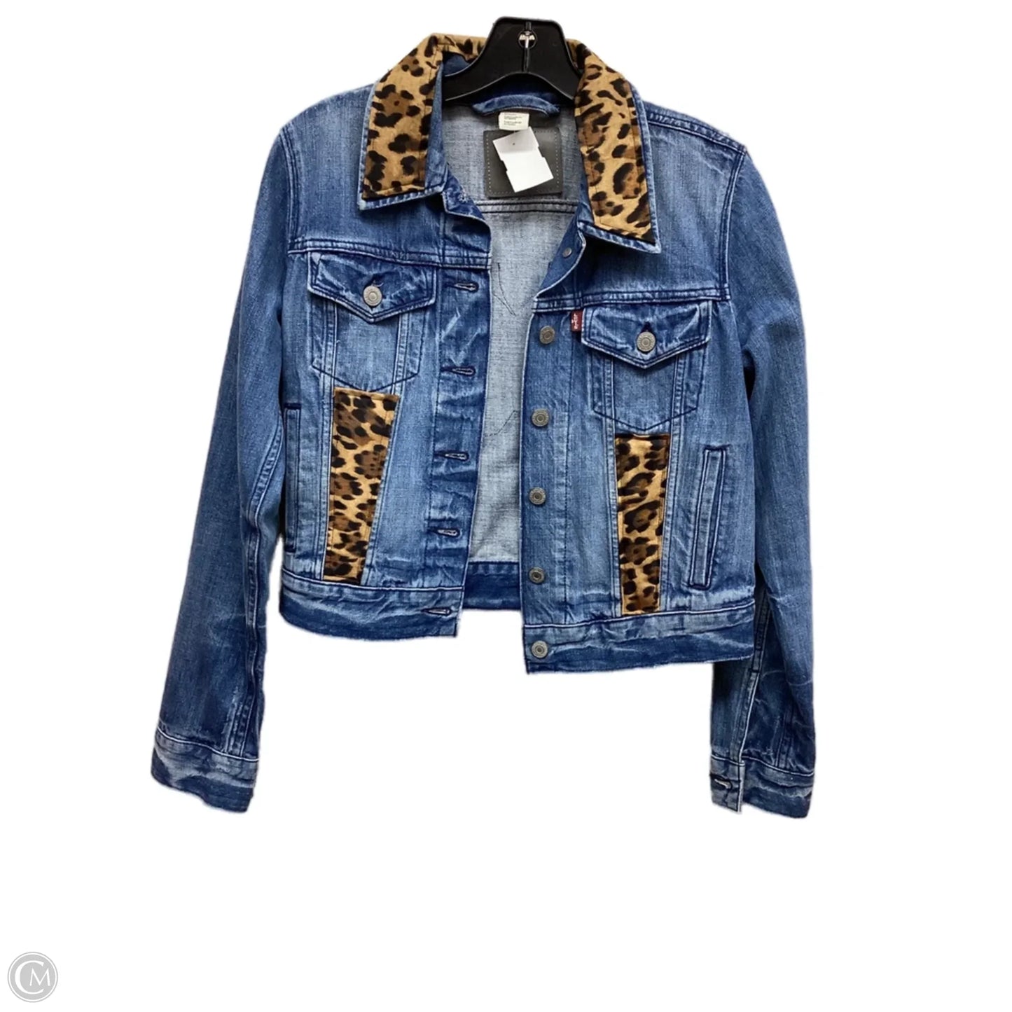 Jacket Denim By Levis In Blue Denim, Size: S