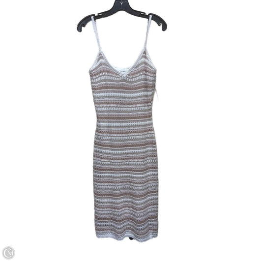Dress Casual Midi By Olive And Oak In Striped Pattern, Size: M