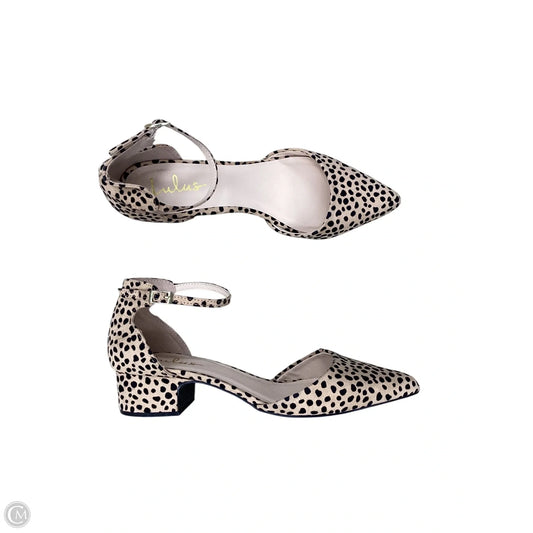 Shoes Heels Kitten By Lulus In Animal Print, Size: 9