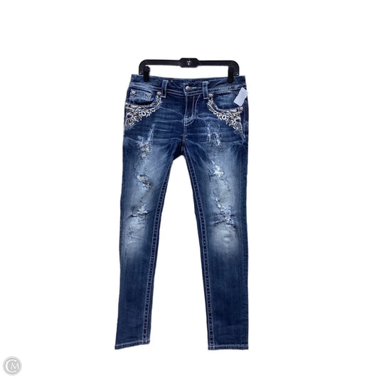 Jeans Skinny By Miss Me In Blue Denim, Size: 6