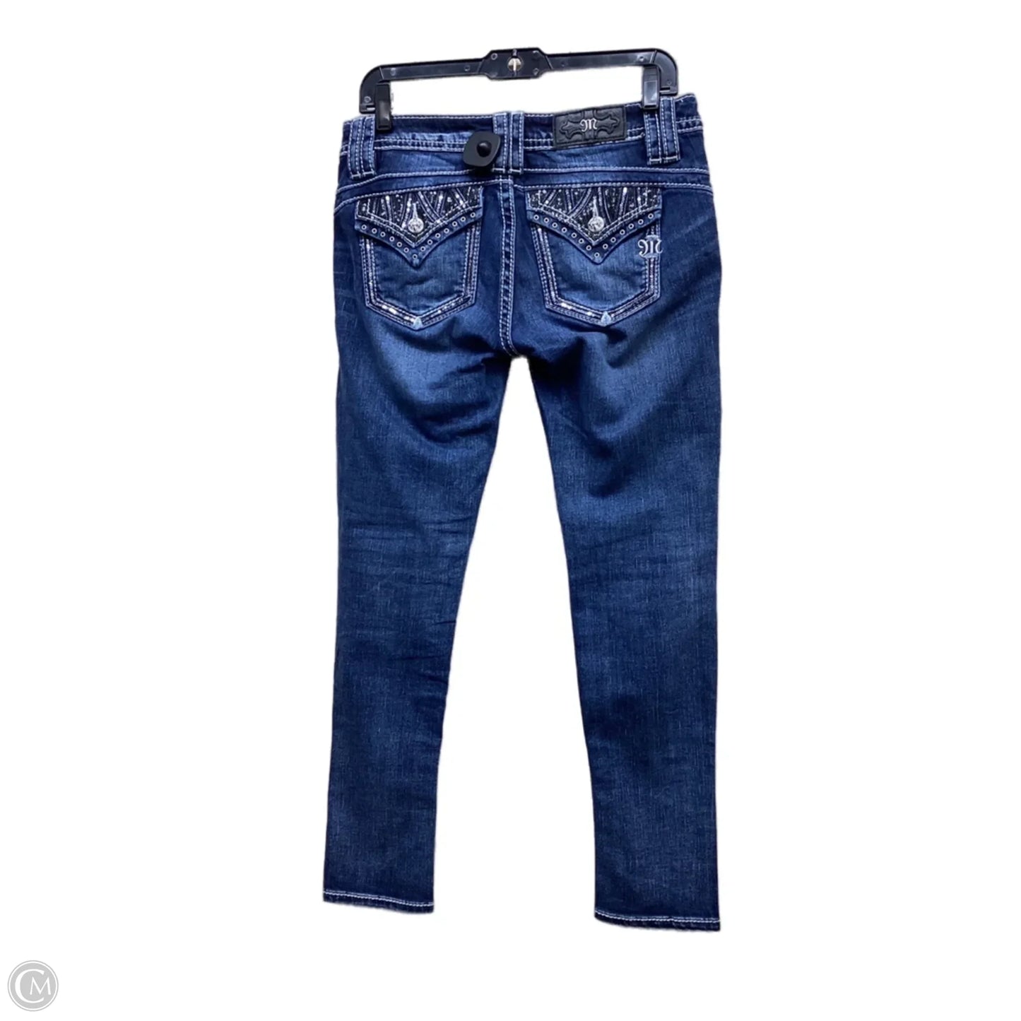 Jeans Skinny By Miss Me In Blue Denim, Size: 4