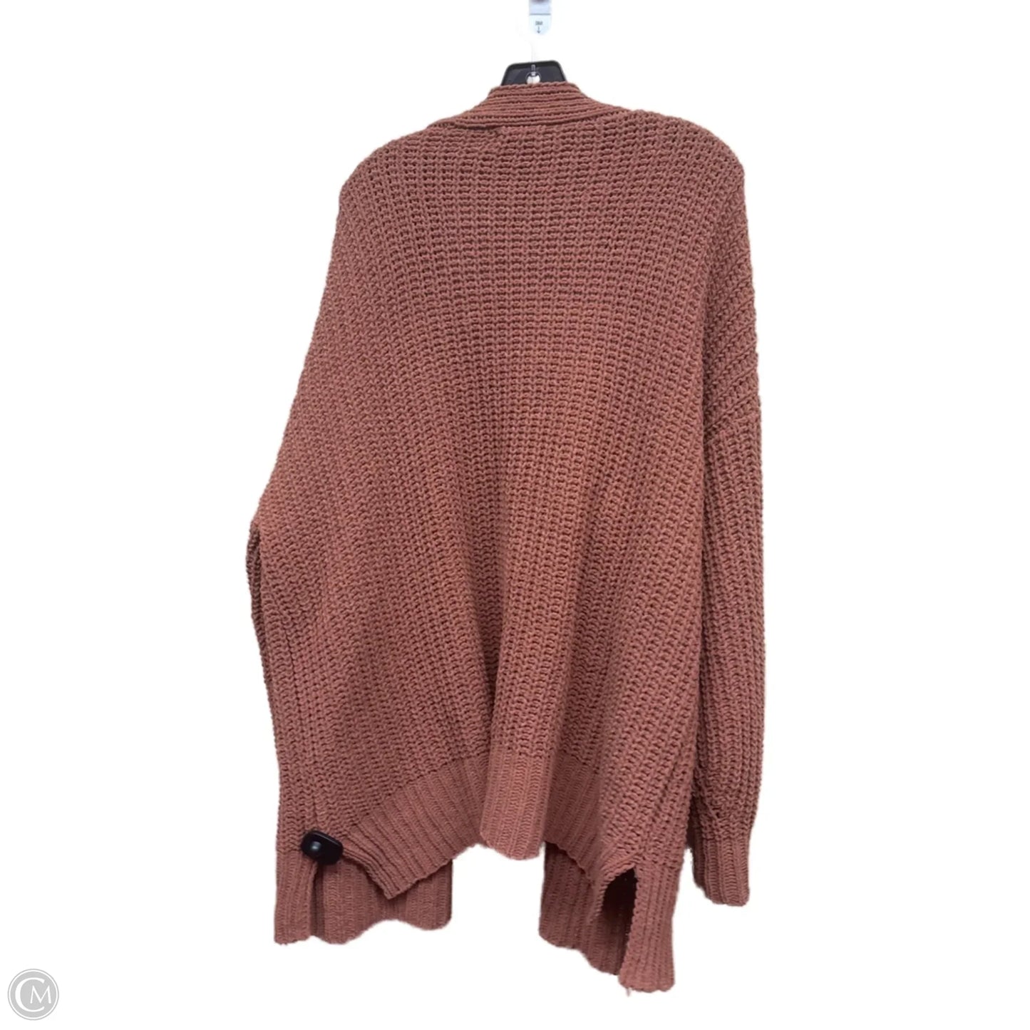 Sweater Cardigan By Clothes Mentor In Brown, Size: Xl