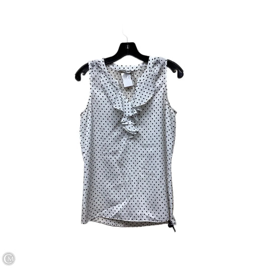 Top Sleeveless By Banana Republic In Polkadot Pattern, Size: Xs