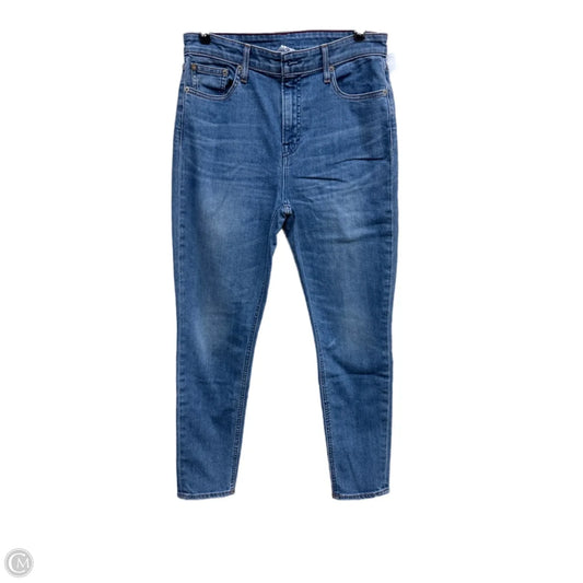 Jeans Straight By Lucky Brand In Blue Denim, Size: 8