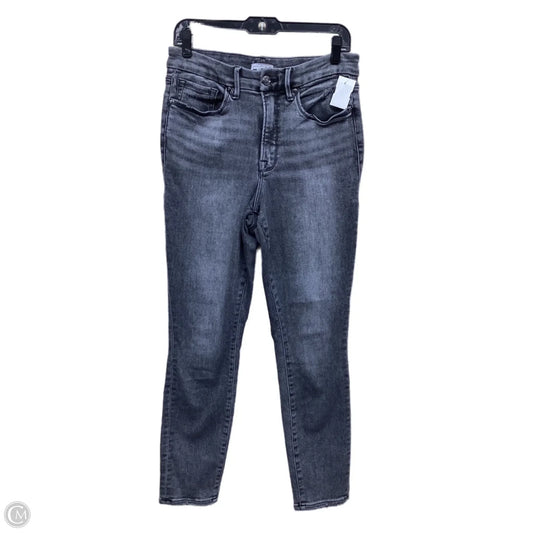 Jeans Straight By Good American In Grey Denim, Size: 12