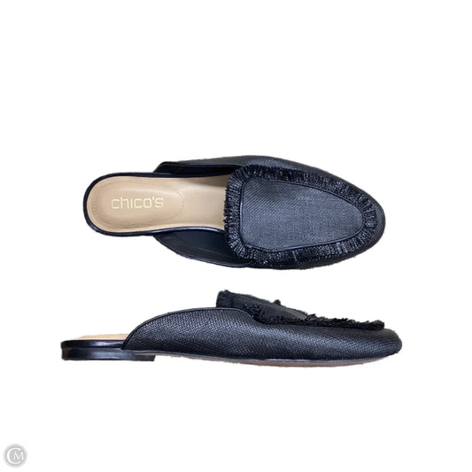 Shoes Flats By Chicos In Black, Size: 9