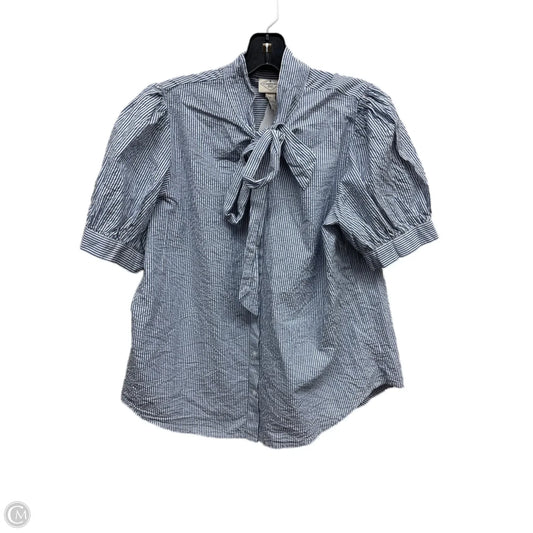 Top Short Sleeve By St Johns Bay In Striped Pattern, Size: Lp
