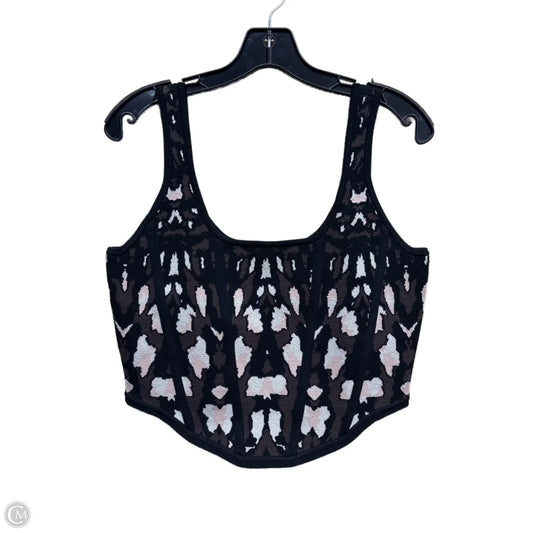 Top Sleeveless By Express In Animal Print, Size: L