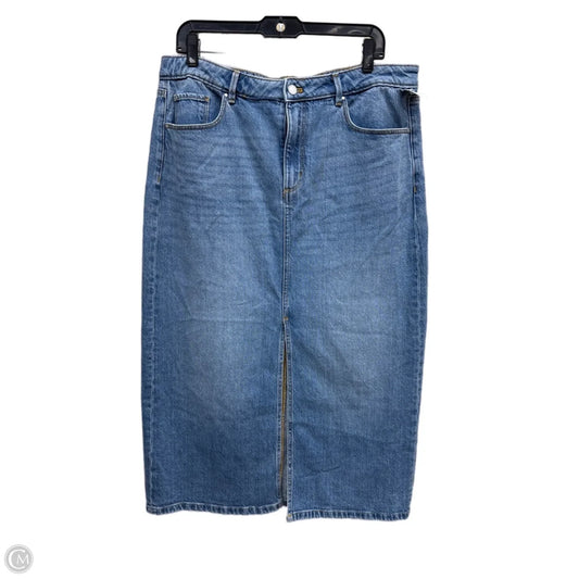 Jeans Wide Leg By Ann Taylor In Blue Denim, Size: 12