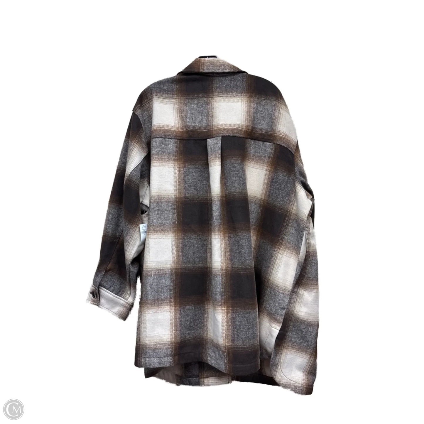 Jacket Shirt By Old Navy In Brown, Size: 3x