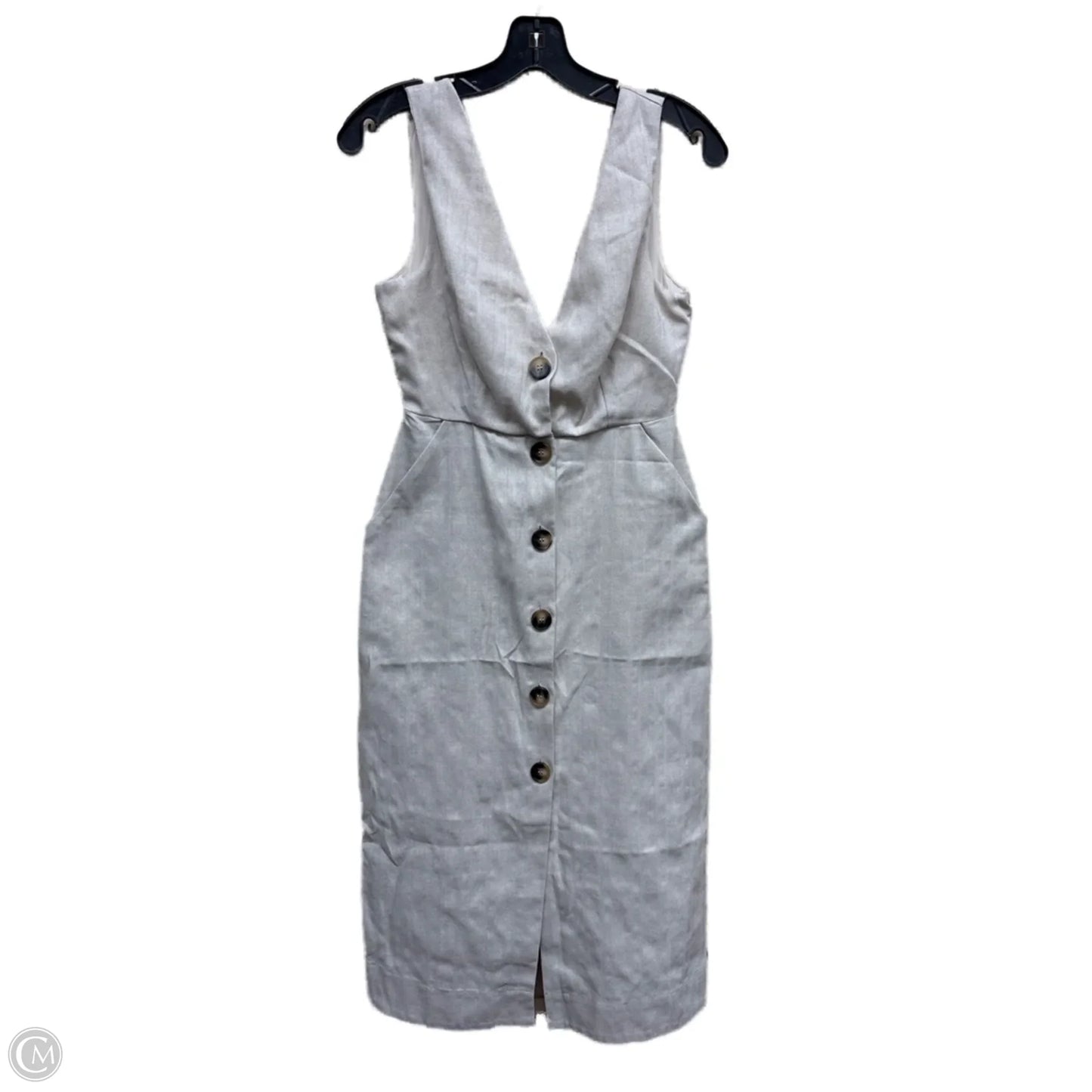 Dress Casual Midi By Aakaa In Beige, Size: S