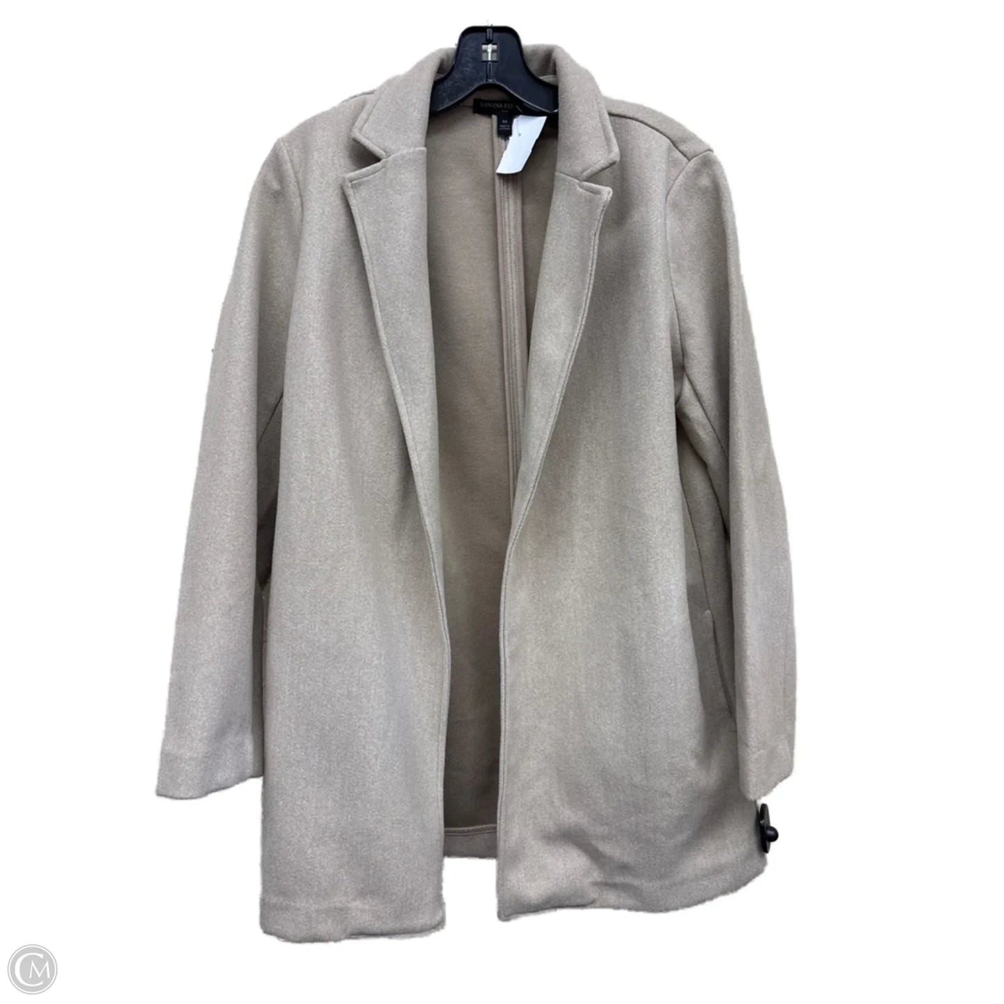Coat Peacoat By Banana Republic In Tan, Size: M
